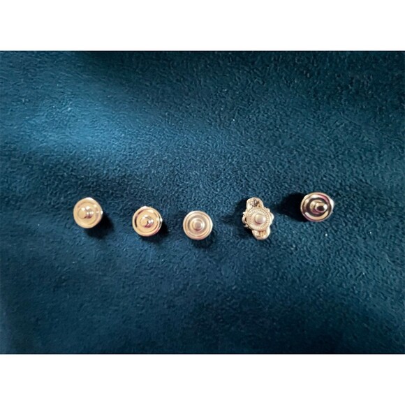 Lot of 5 Snap Jewelry Charms Buttons Multicolor Mixed Designs - Picture 2 of 2